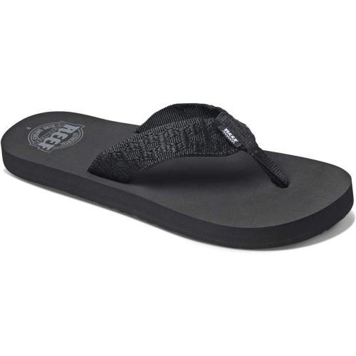 Reef Smoothy Men`s Beach Flip Flop Soft Woven Strap Made From Recycled Pet