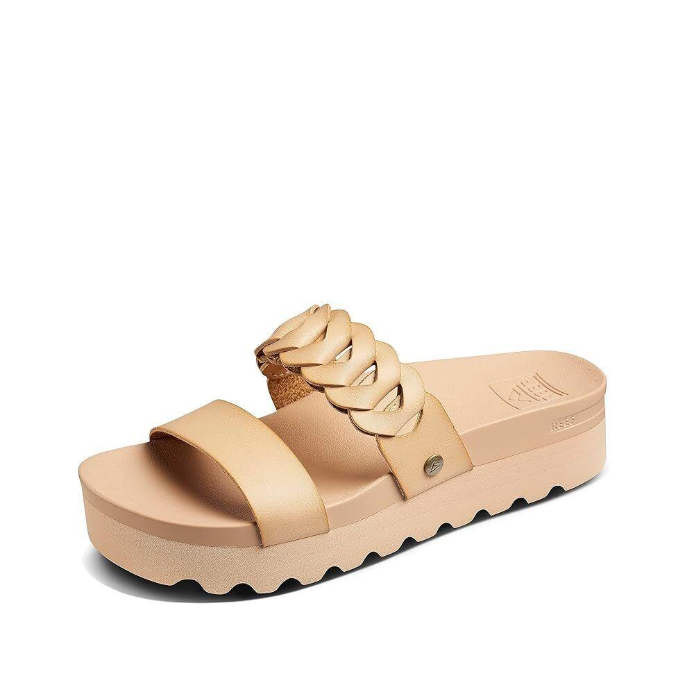 Reef Cshn Vista Hi Twist Women`s Sandals Seashell - 9 Medium