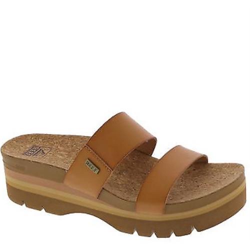 Reef Women`s Cushion Vista Higher Natural Shoes 9.5