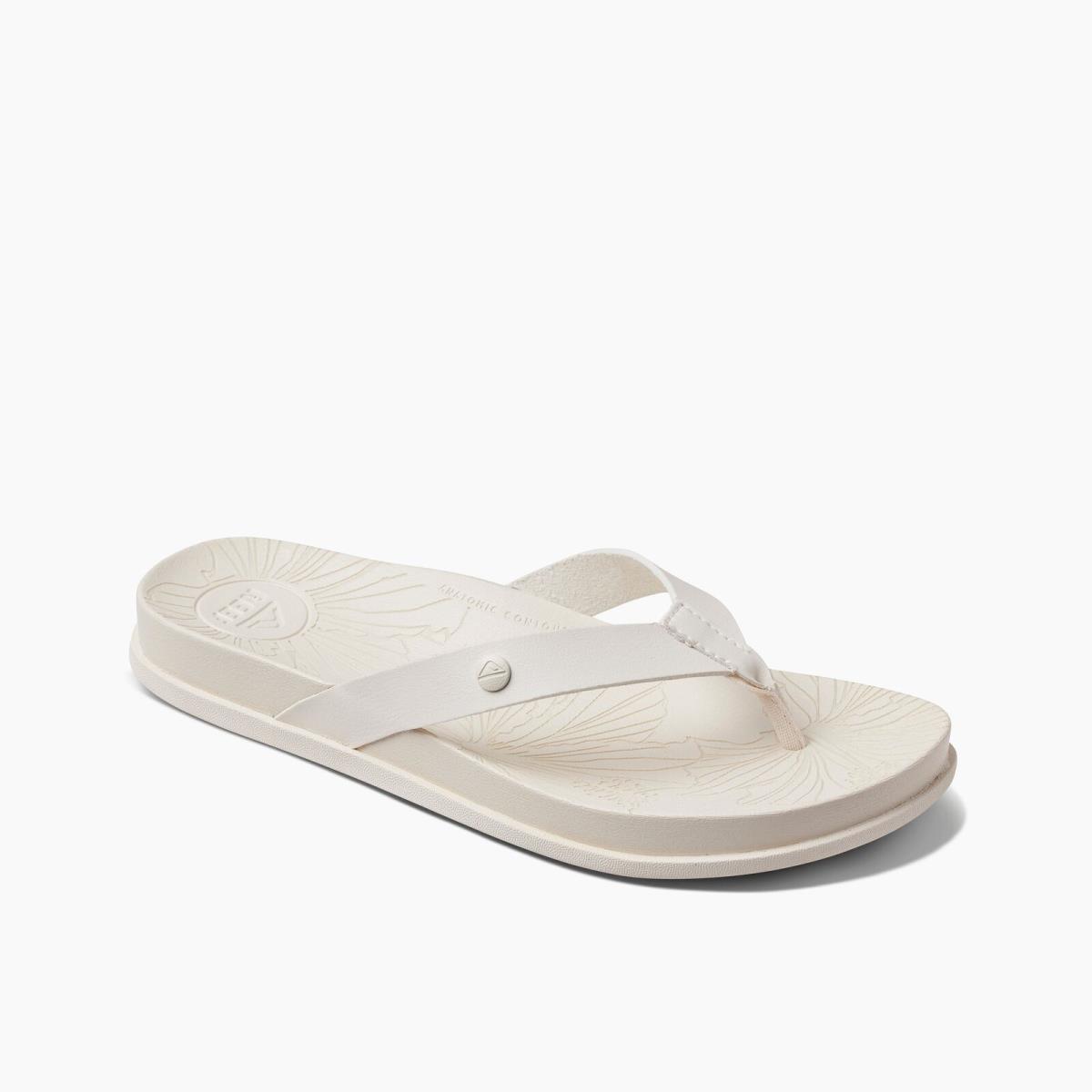 Reef Cushion Porto Cruz Women`s Sandals Whisper White - 8 Medium