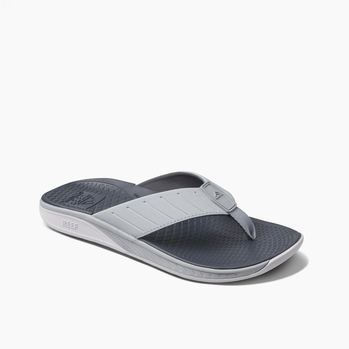 Reef The Deckhand Men`s Water Friendly Sandals Grey - 10 Medium