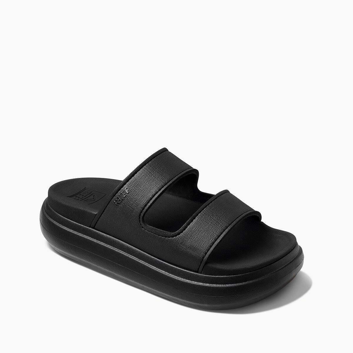 Reef Cushion Bondi 2 Bar Womens Comfort Sandals Black/black - 8 Medium