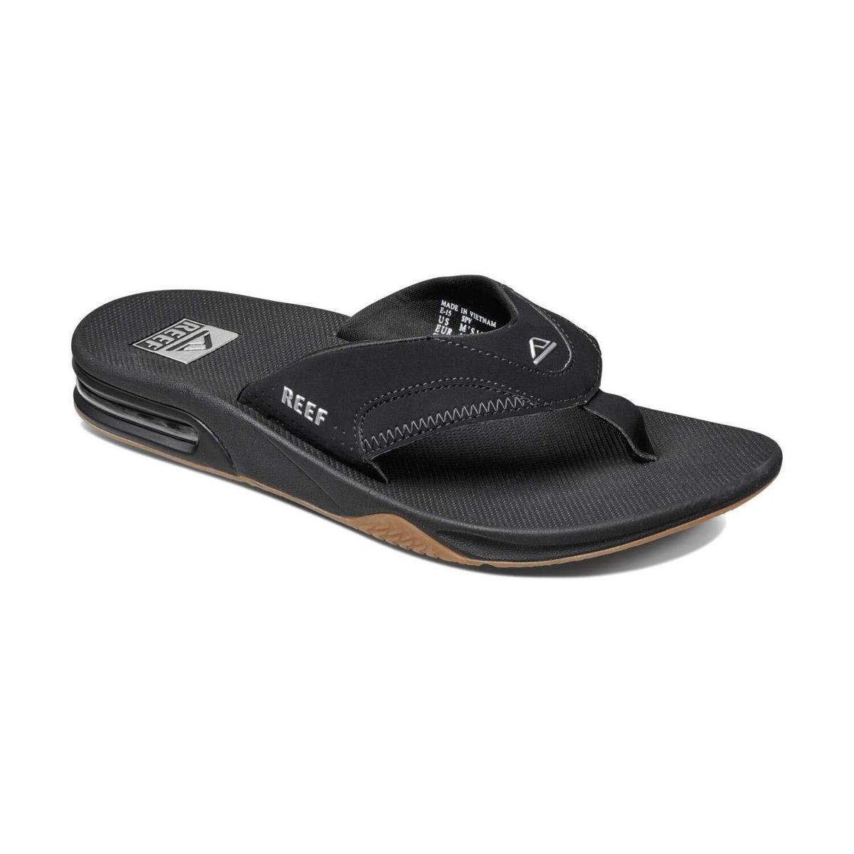 Reef Men`s Sandals Fanning Black/silver 11