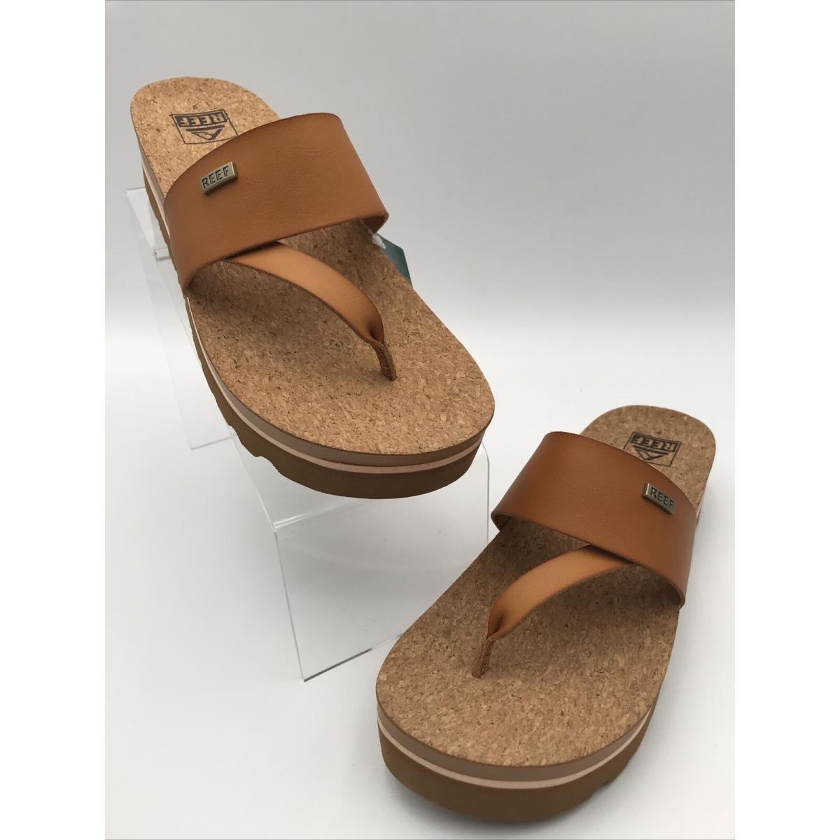 Reef Women`s Cushion Sol Hi Slide Sandal Natural Size 9