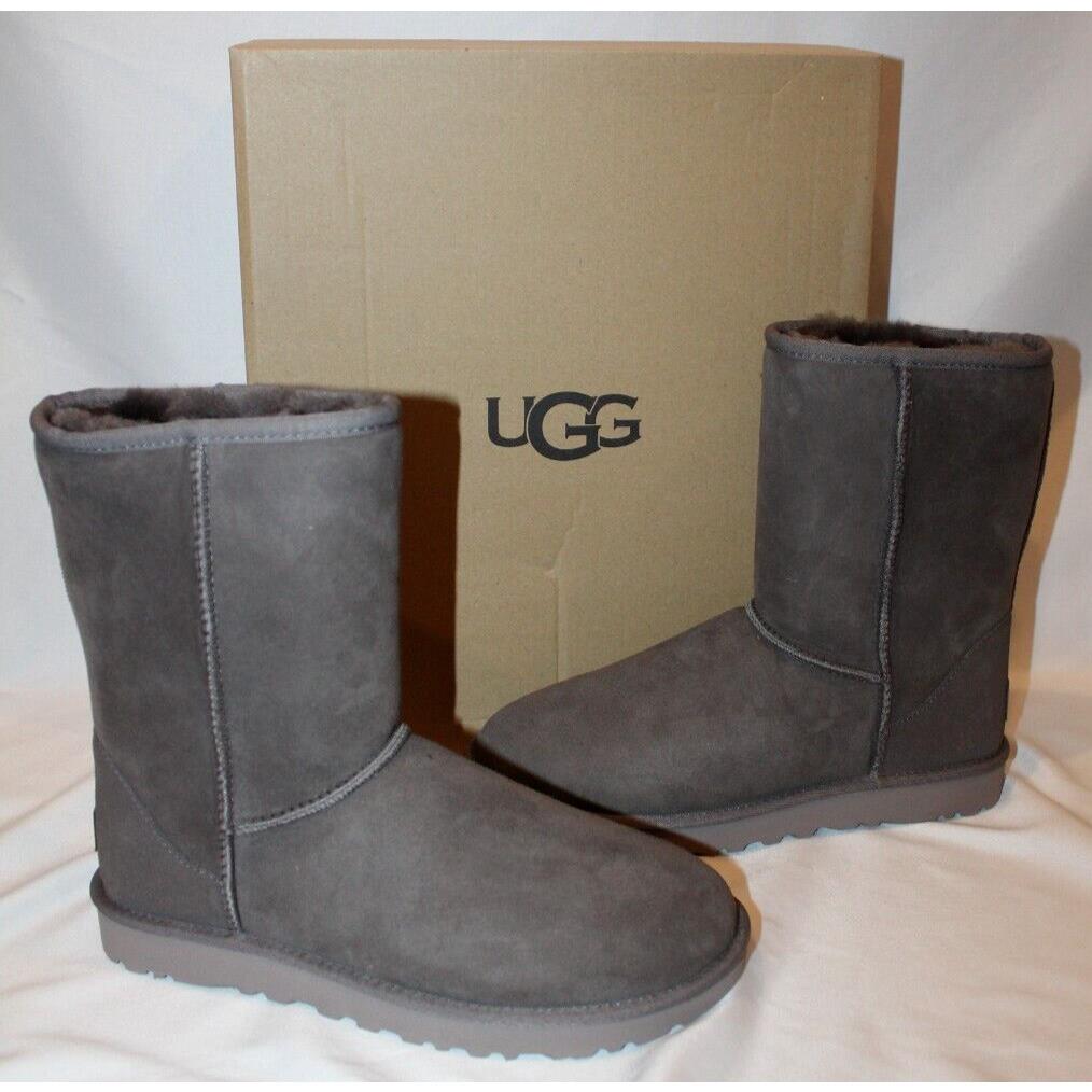 Women`s Shoes Ugg Classic Short II Mid-calf Sheepskin Boots Tcld Gray Sz 9