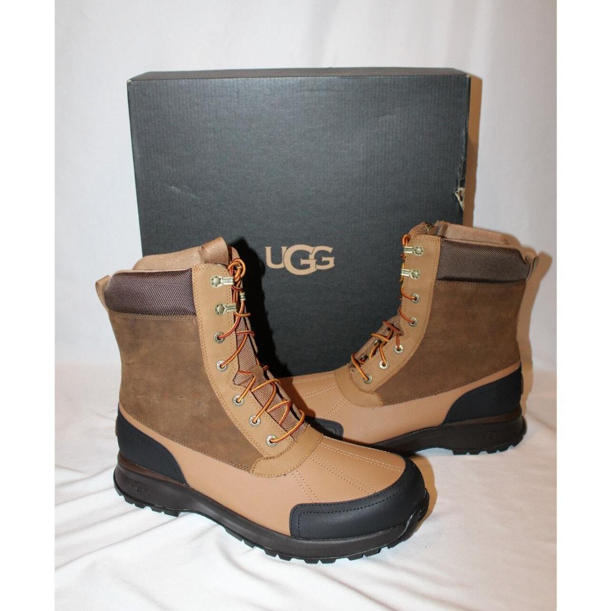 Ugg Men`s Waterproof Emmett Leather Duck Boots Chestnut SZ 12