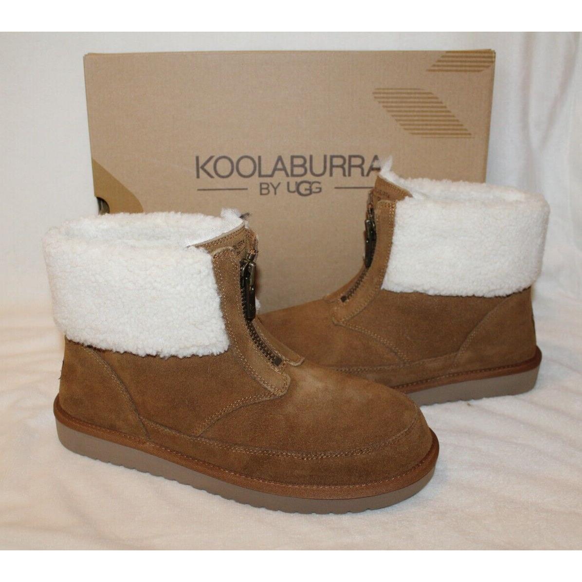 Koolaburra Ugg Women`s Lyetta Suede Fur Boots Chestnut 10