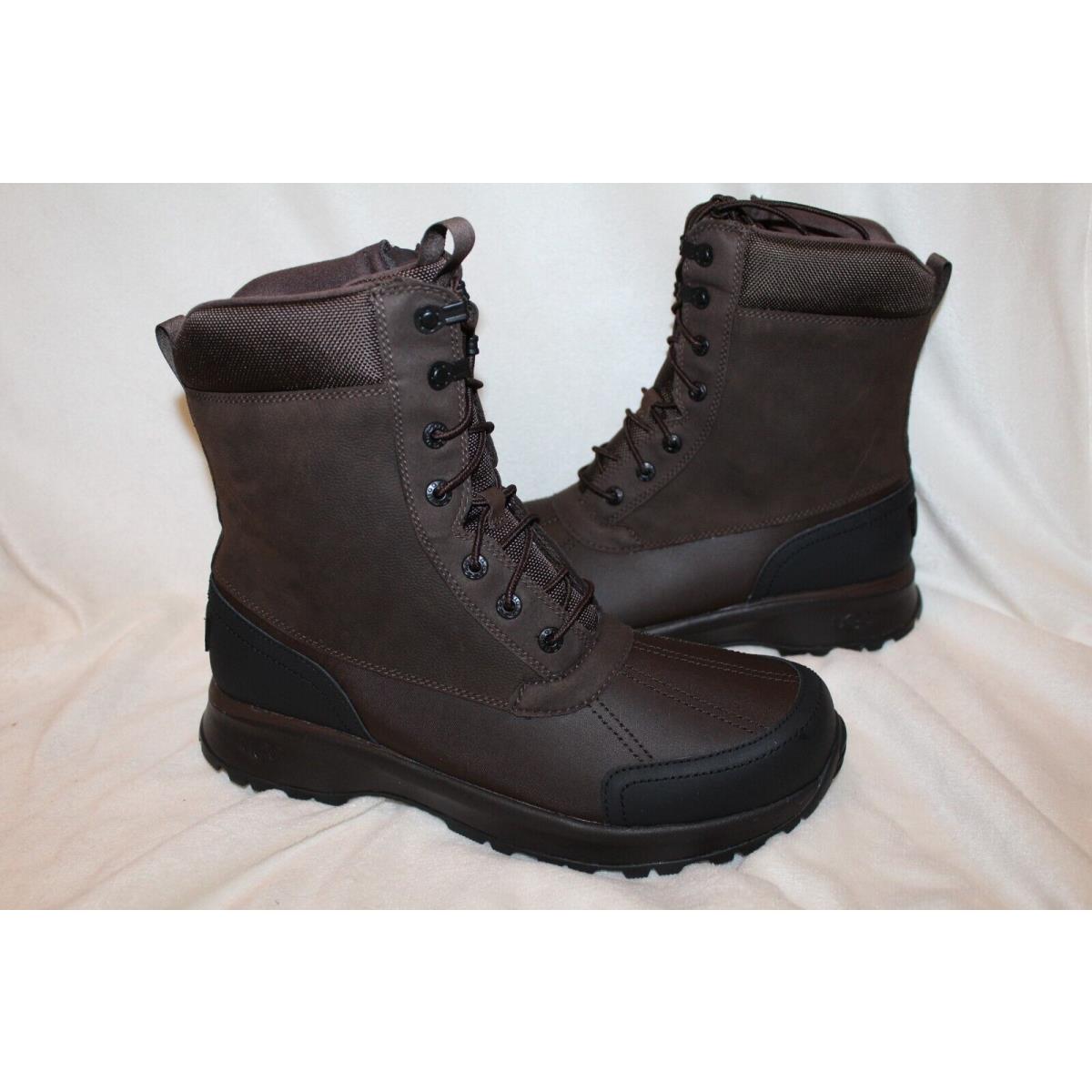 Ugg Men`s Emmett Leather Waterproof Duck Winter Snow Boots Stout Brown 12