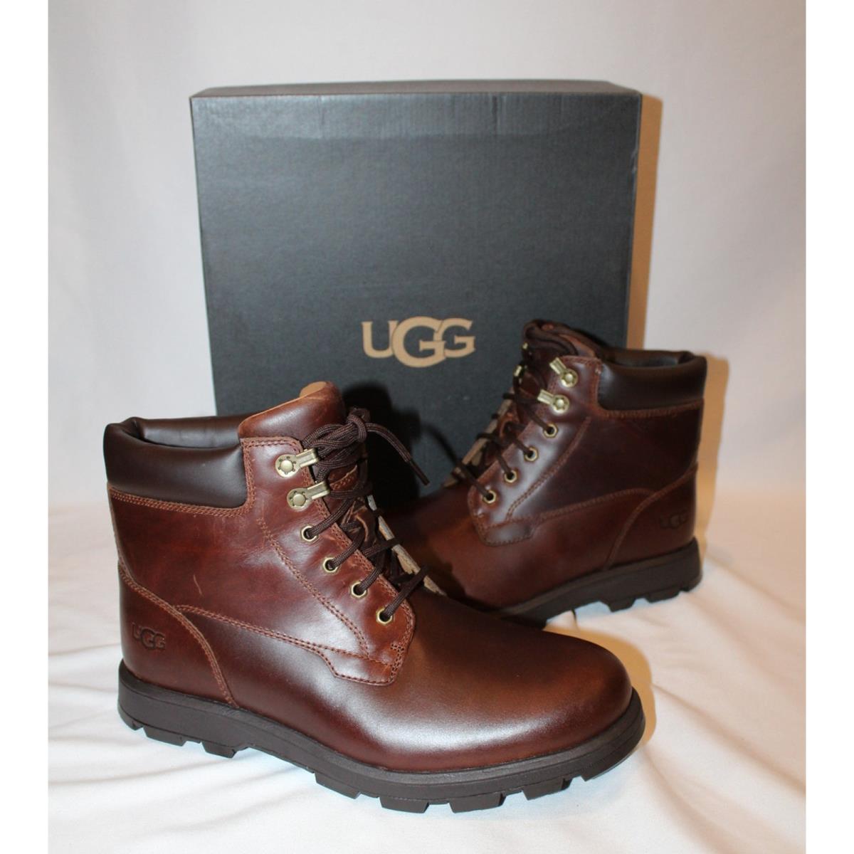 Ugg Men`s Waterproof Biltmore Work Casual Suede Shearling Lined Boots Brown