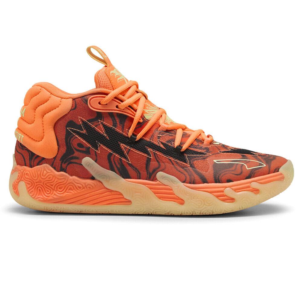 Puma Mb.03 Halloween Basketball Mens Orange Sneakers Athletic Shoes 31117601