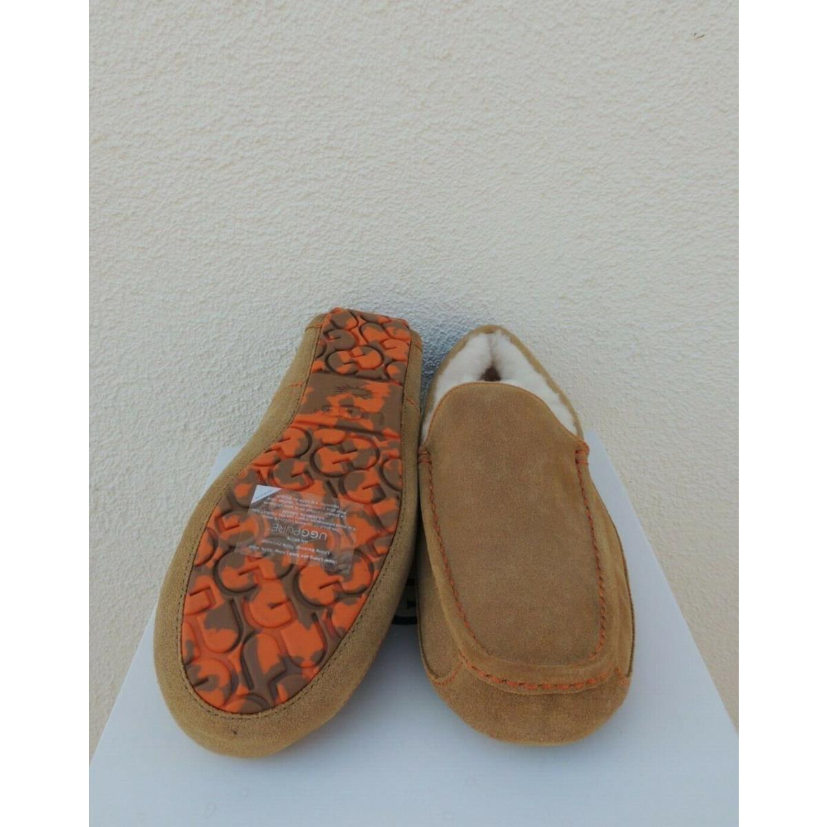 Ugg Ascot Chestnut Marble Suede/ Wool Slippers US 8/ Eur 40.5 Run Small