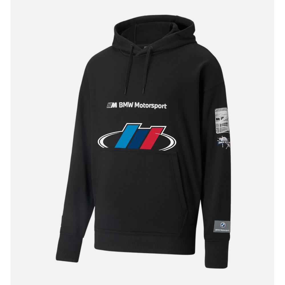 Puma Men`s Bmw Motorsport Street Terry Hoodie Black 531125-01 g