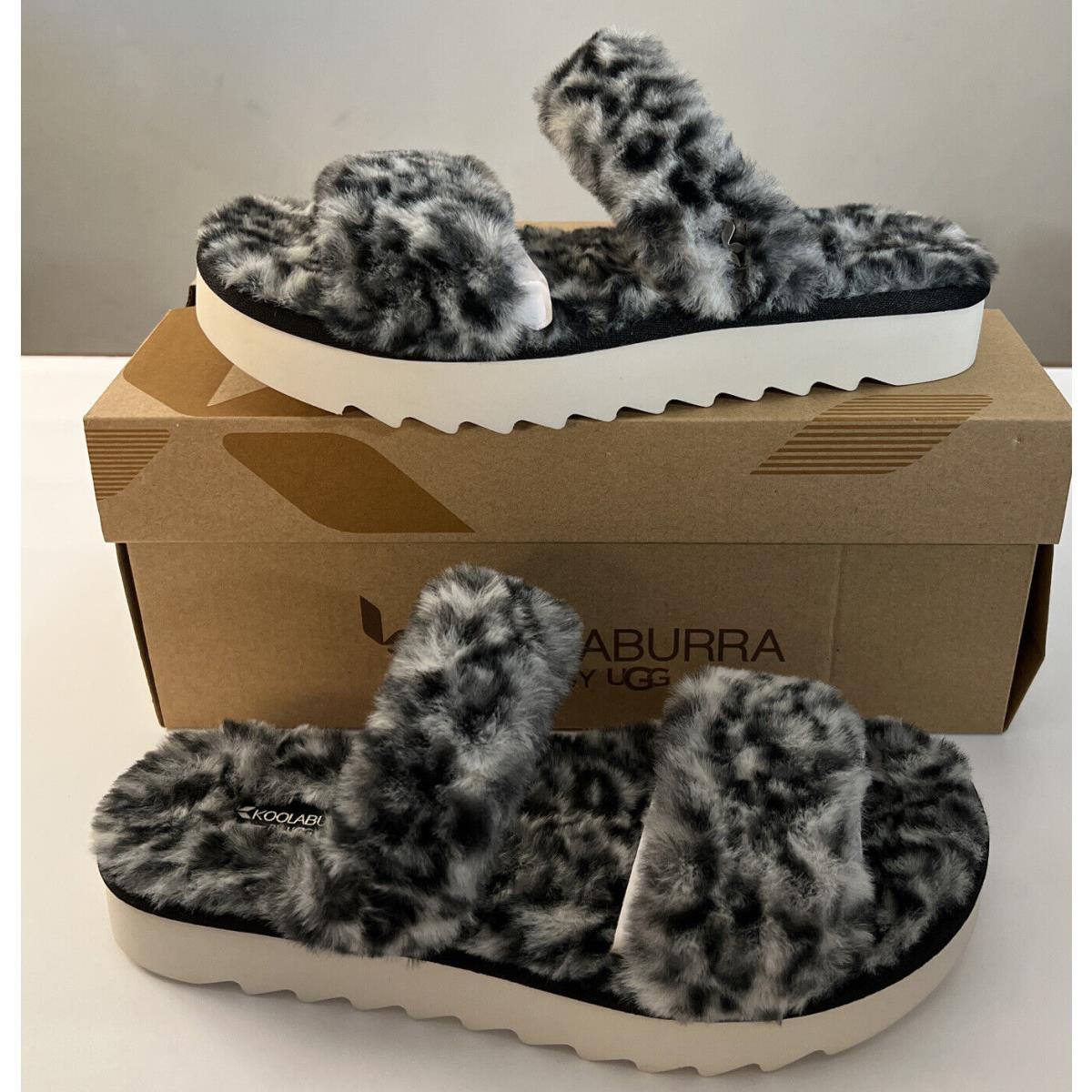 Koolaburra BY Ugg/ Woman S Fuzz-on Cheetah 1123490/ White/ Size 9 Slippers/