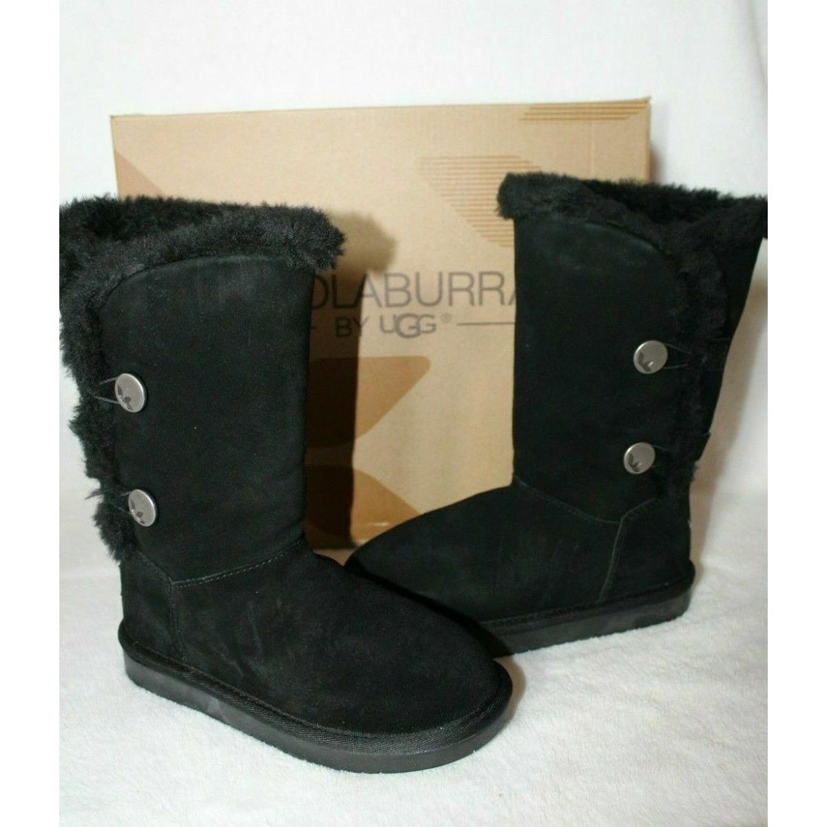 Koolaburra Ugg Women`s Kenslei Tall Button Winter Boots Black 6