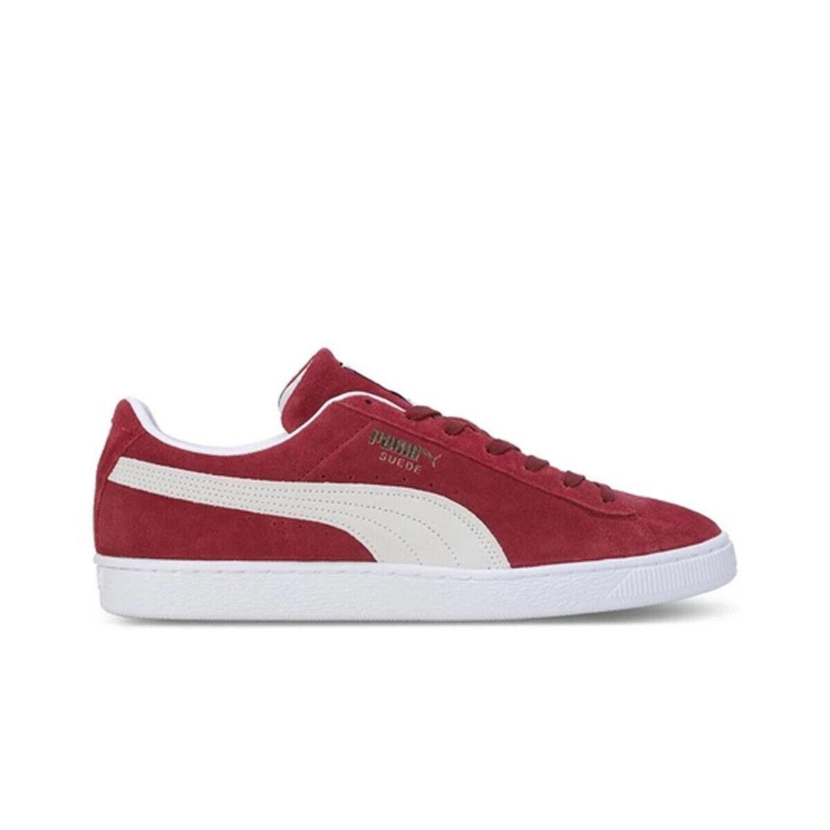 Puma Athletic Shoes Suede Classic Xxi Mens Red 374915 - Cabernet/White