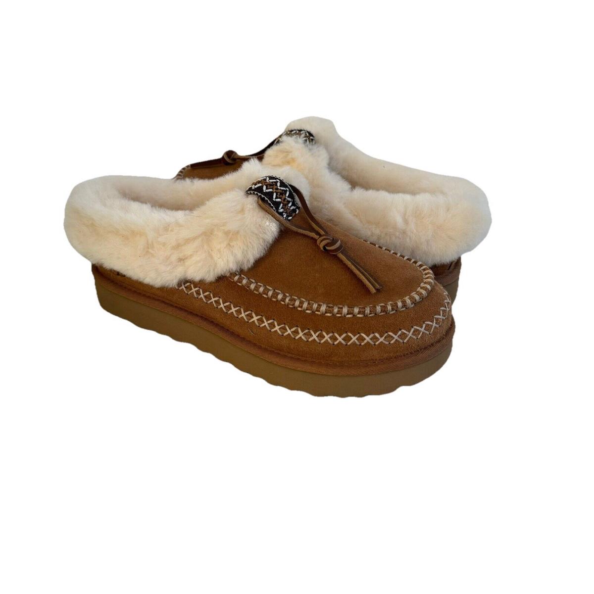 Ugg Women Tasman Alphine Chestnut Shearling Lined Shoes US 9 / EU 40 / UK 7