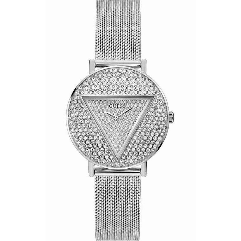 Women`s Guess Steel Elegant Crystallized Glitz Watch GW0477L1