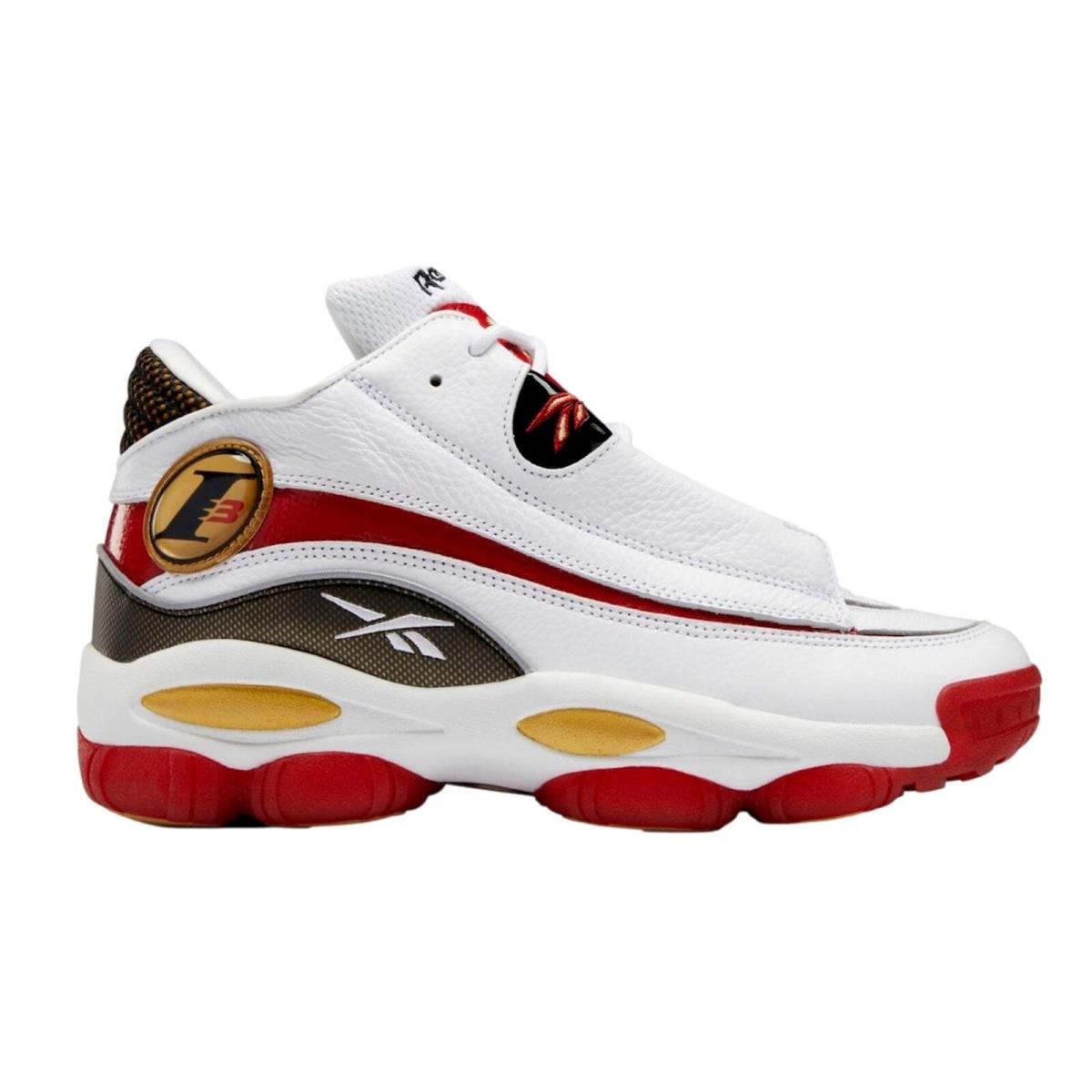 Reebok Answer Dmx Footwear White/flash Red-core Black GX6330 Men`s Size 8 Medium - Multicolor