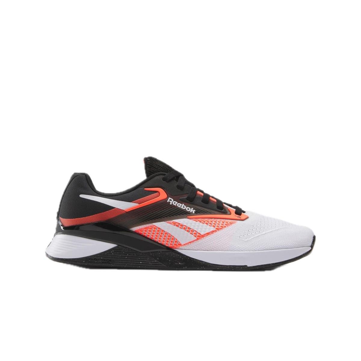 Reebok Unisex Nano X4 Sneaker Black/footwear White/orange Flare 11 US Men