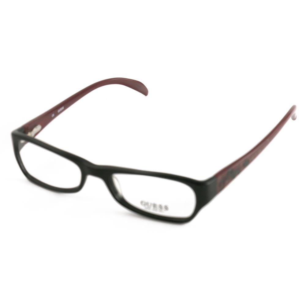 Guess Eyeglasses Womens GU2212 Blk Black/wine 51 17 135 Frames Oval