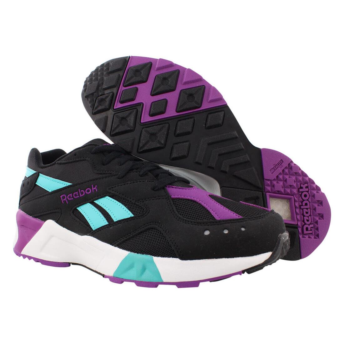 Reebok Aztrek Classic Mens Shoes Size 7.5 Color: Black/teal/abergine/white/grey - Black, Main: Black