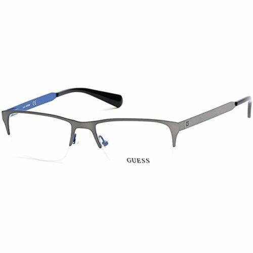 Guess Men/womens Metal Half Frames Eyeglasses 1892V 009 Matte Gunmetal 54 18 145