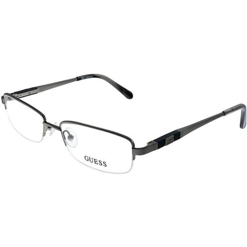 Guess Men GU 1816 Gun Silver 54 17 140 Semi Rimless Rectangle