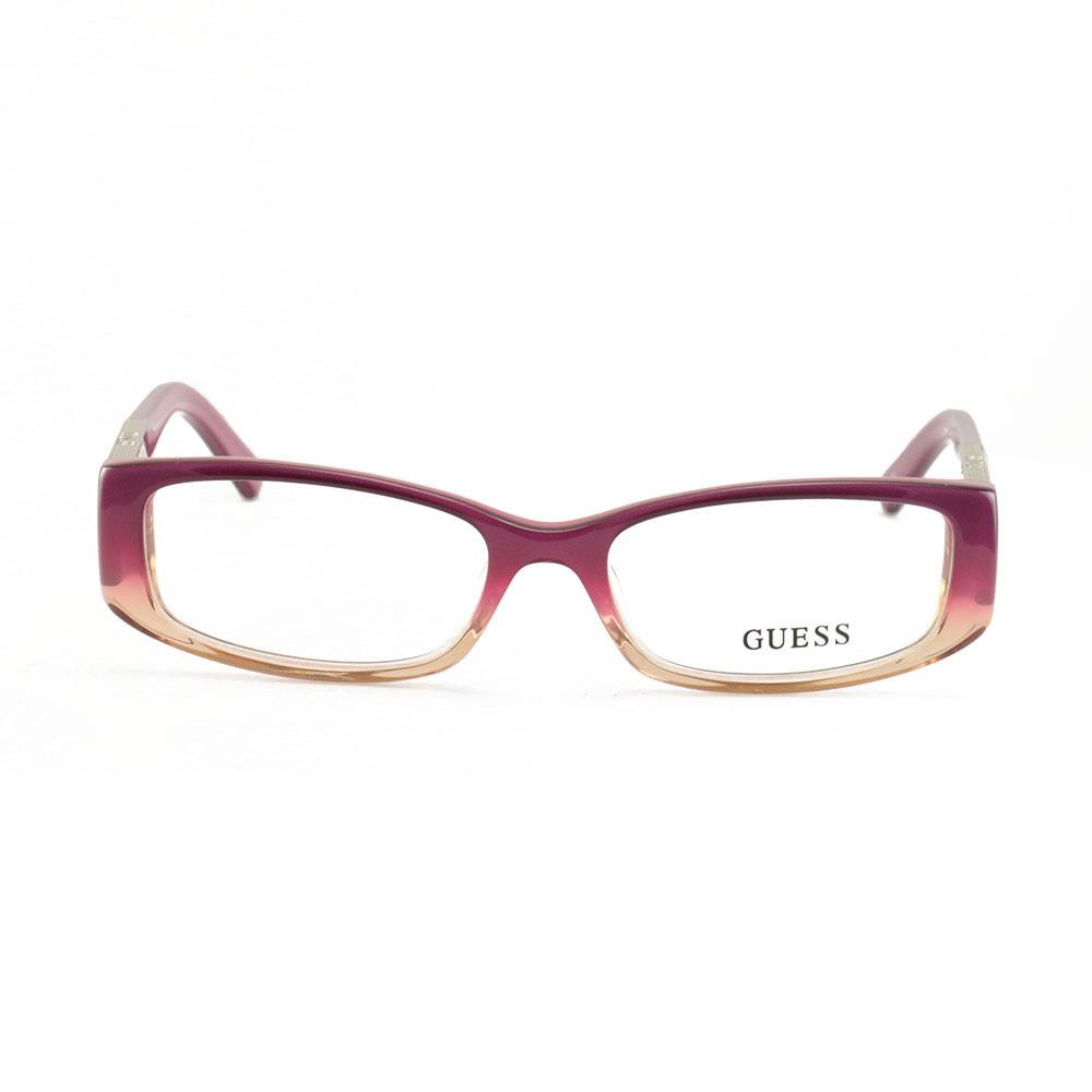 Guess Women`s Eyeglasses GU2385 Pur Purple 52 16 135 Frames Rectangle - Purple, Frame: Purple, Lens: With Plastic Demo Lens