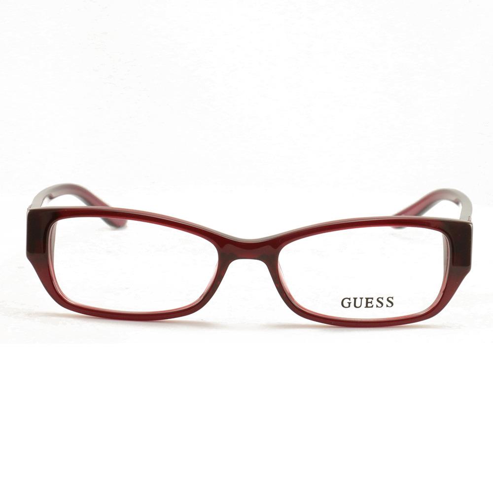 Guess Womens Eyeglasses GU2305 BU Burgundy 52 16 140 Frames Rectangle