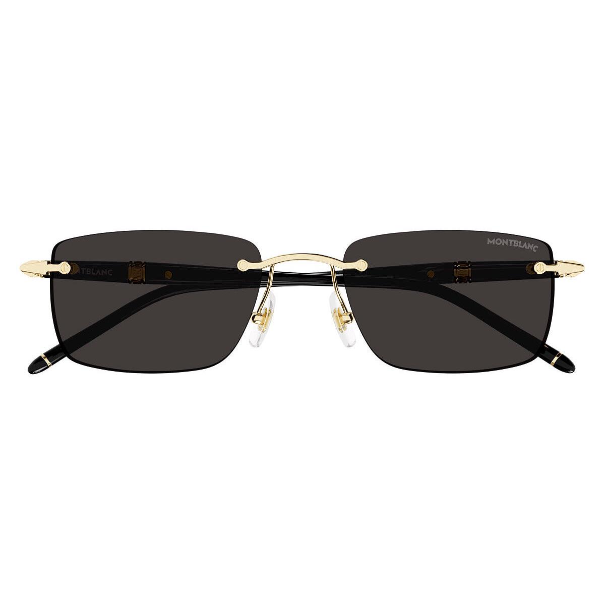 Montblanc MB0344S Men Sunglasses Gold/black 54mm