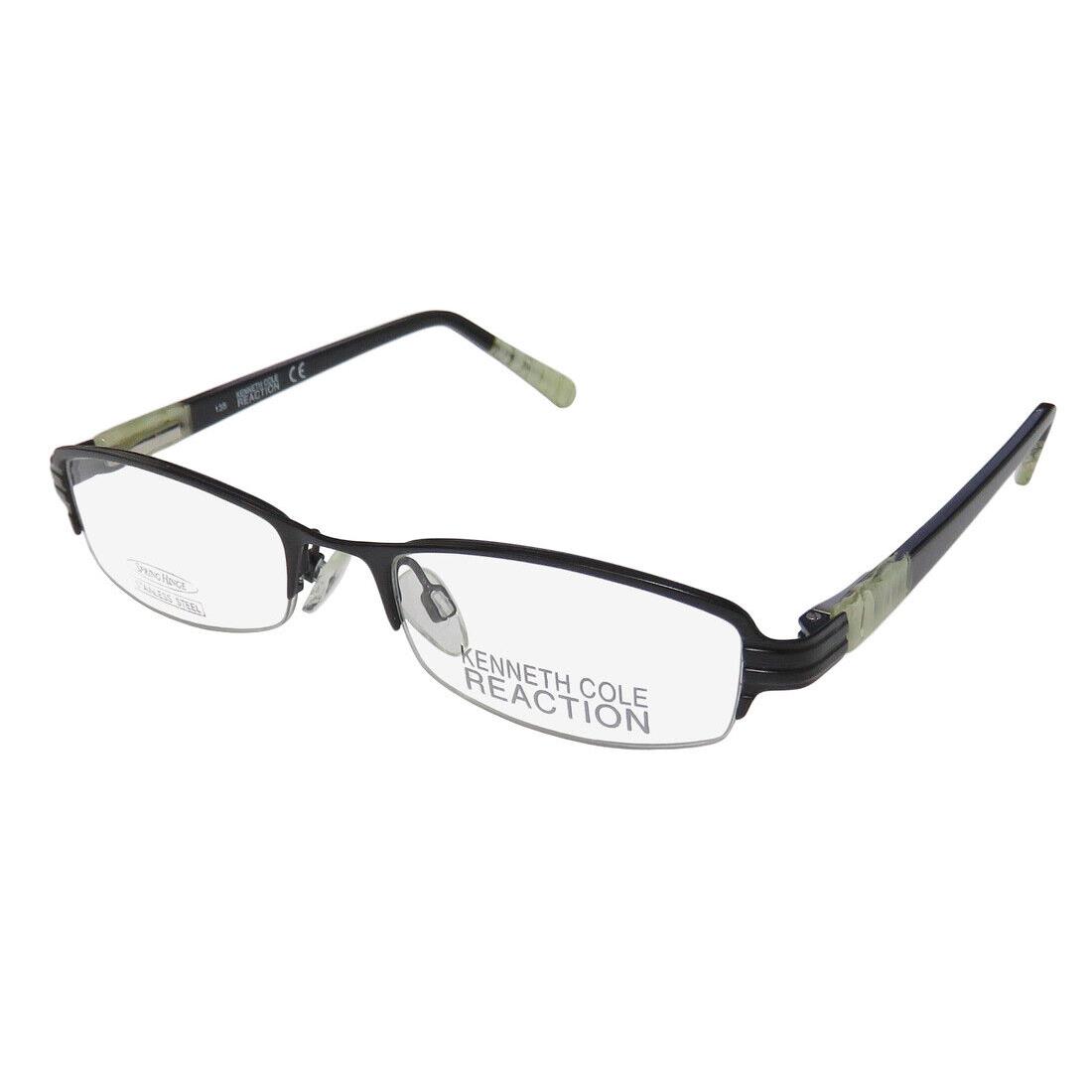 Kenneth Cole 708 Eyeglass Frame Half-rim 001 Designer 48-18-135 Womens Black