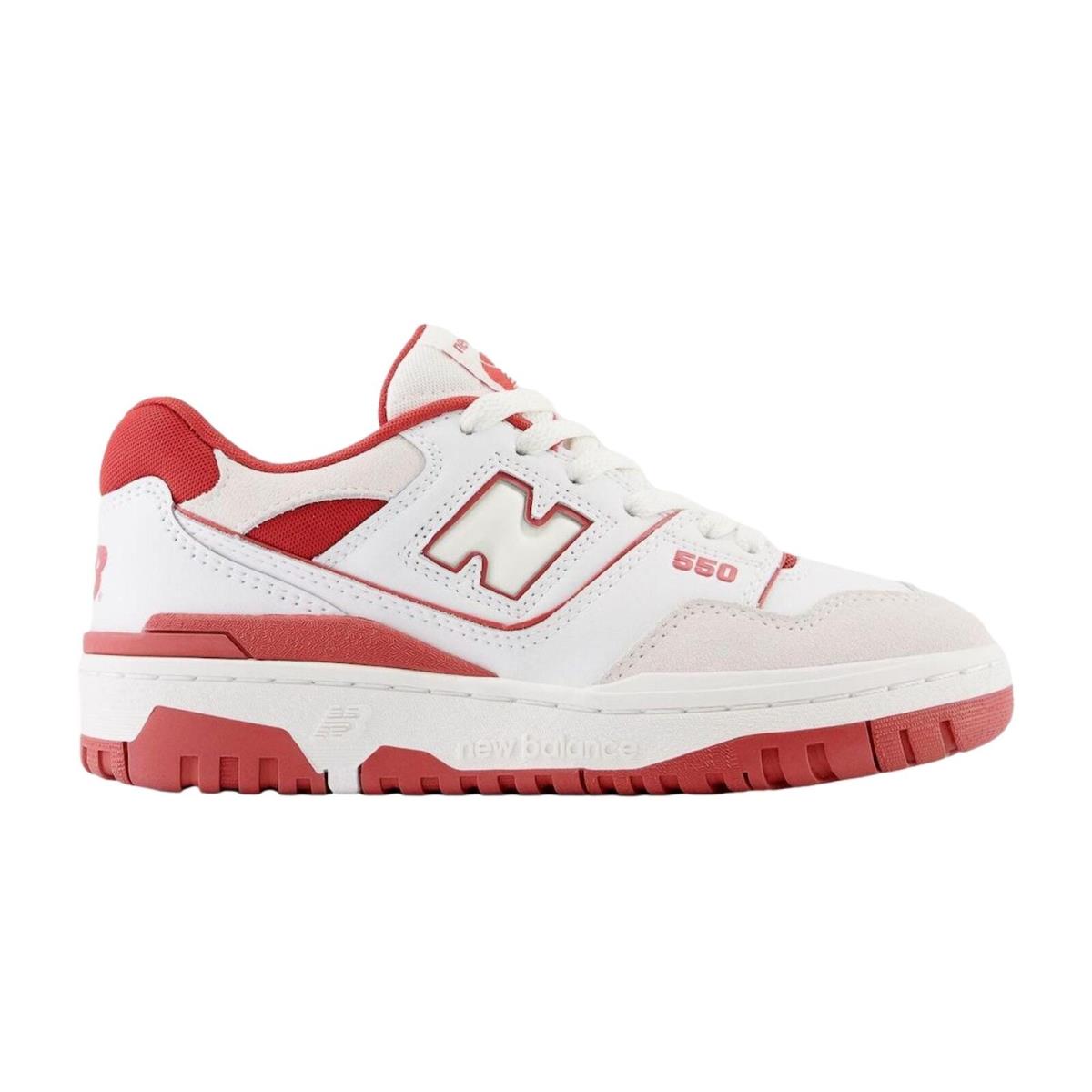 New Balance 550 White/red BB550STF Men`s