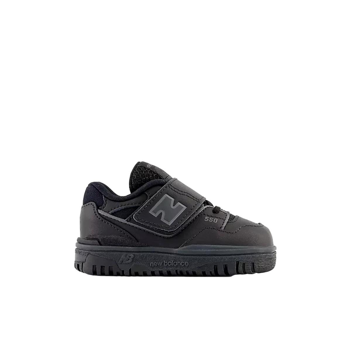 New Balance 550 Bungee Lace with Top Strap Black/black IHB550BB Toddler