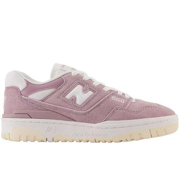 Wmns New Balance 550 Lilac Chalk Suede BBW550PB Running Shoes Casual Sneakers