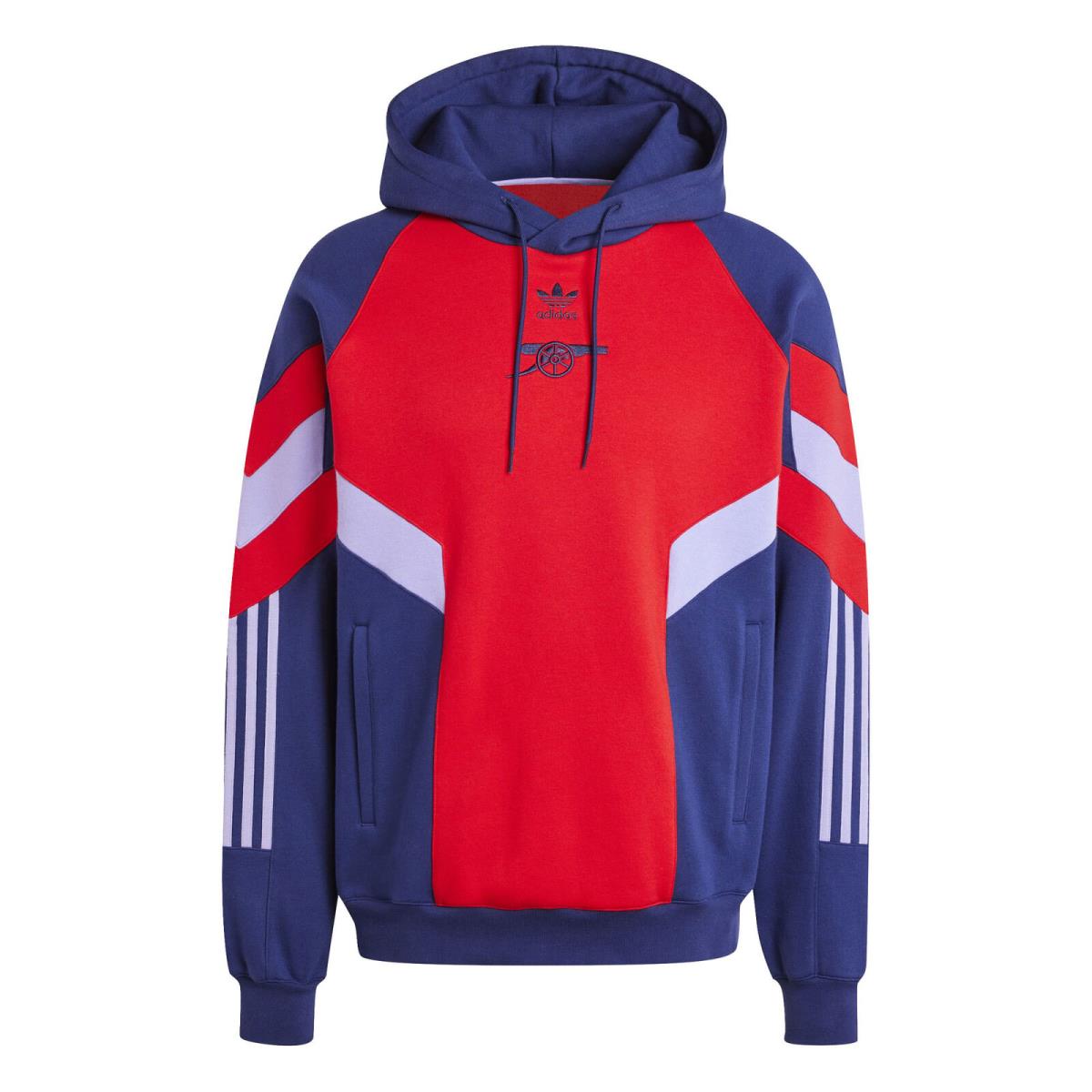 Men`s Adidas Originals Navy Arsenal Lifestyler Pullover Hoodie