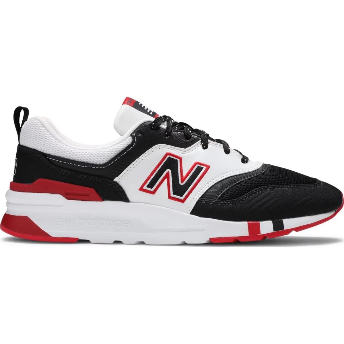 New Balance 997 White/black-red CM997HBX Men`s Size 9 D