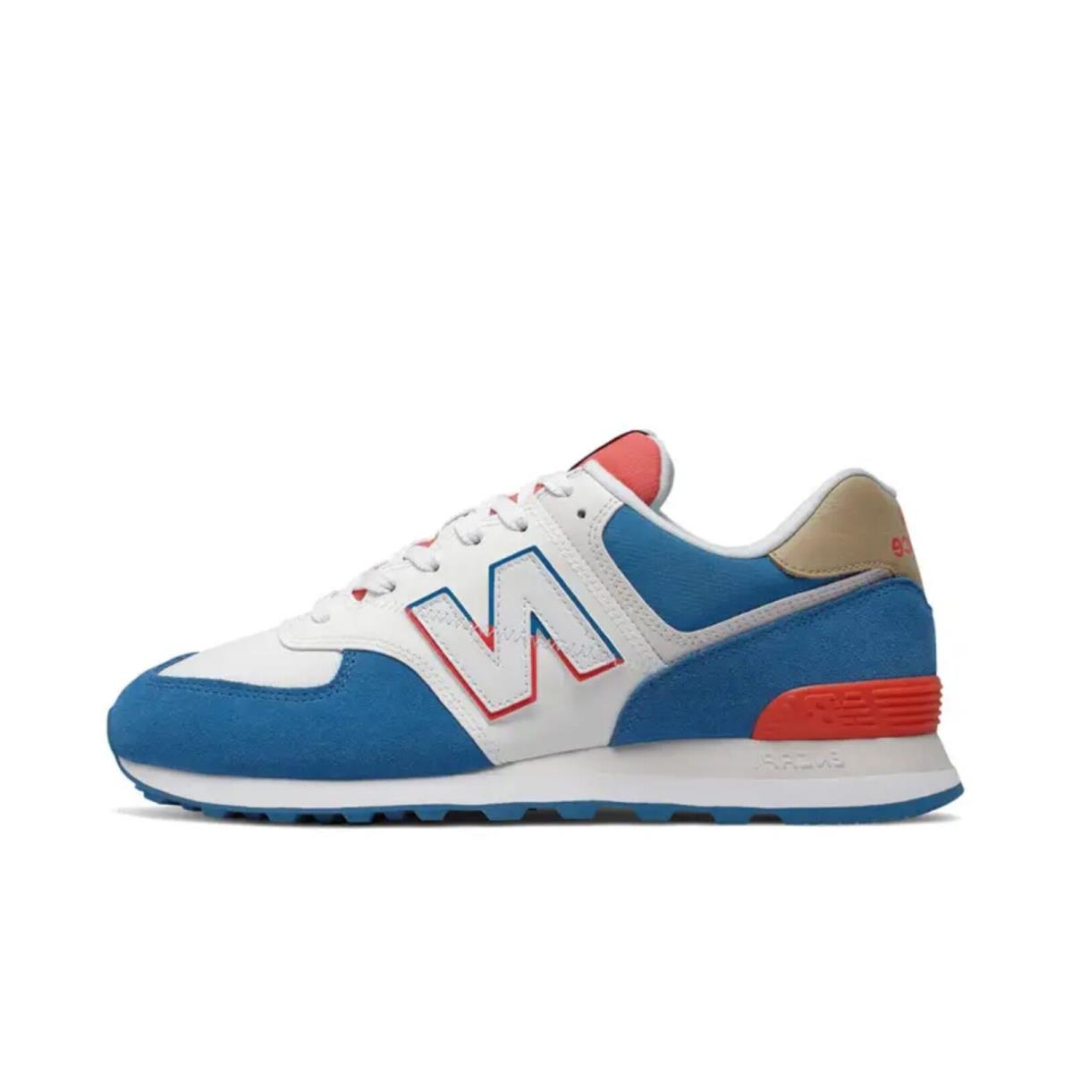 New Balance 574 White/blue-red ML574SCF Men`s Size 7 D