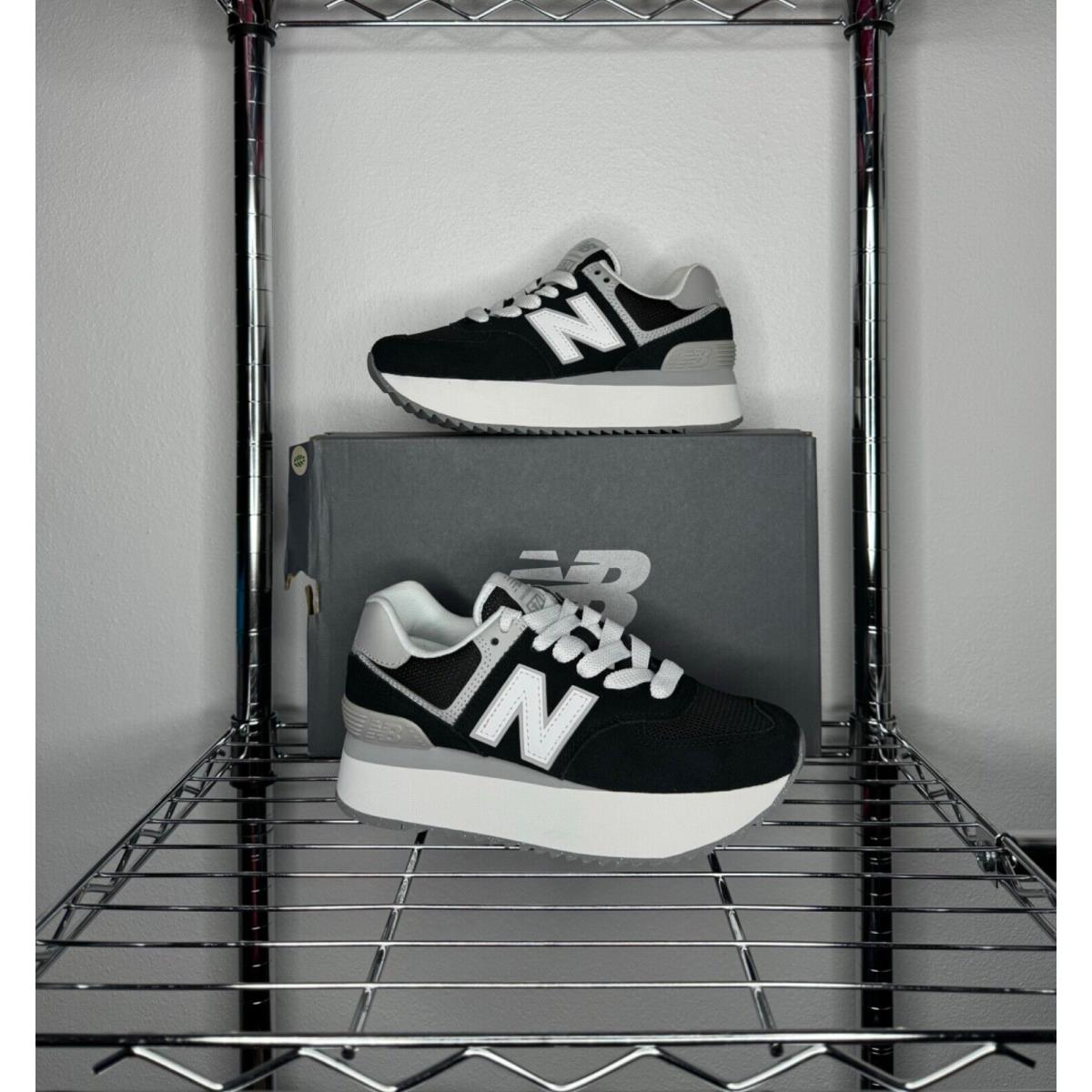 Women`s - New Balance 574+ `black White` WL574ZSA