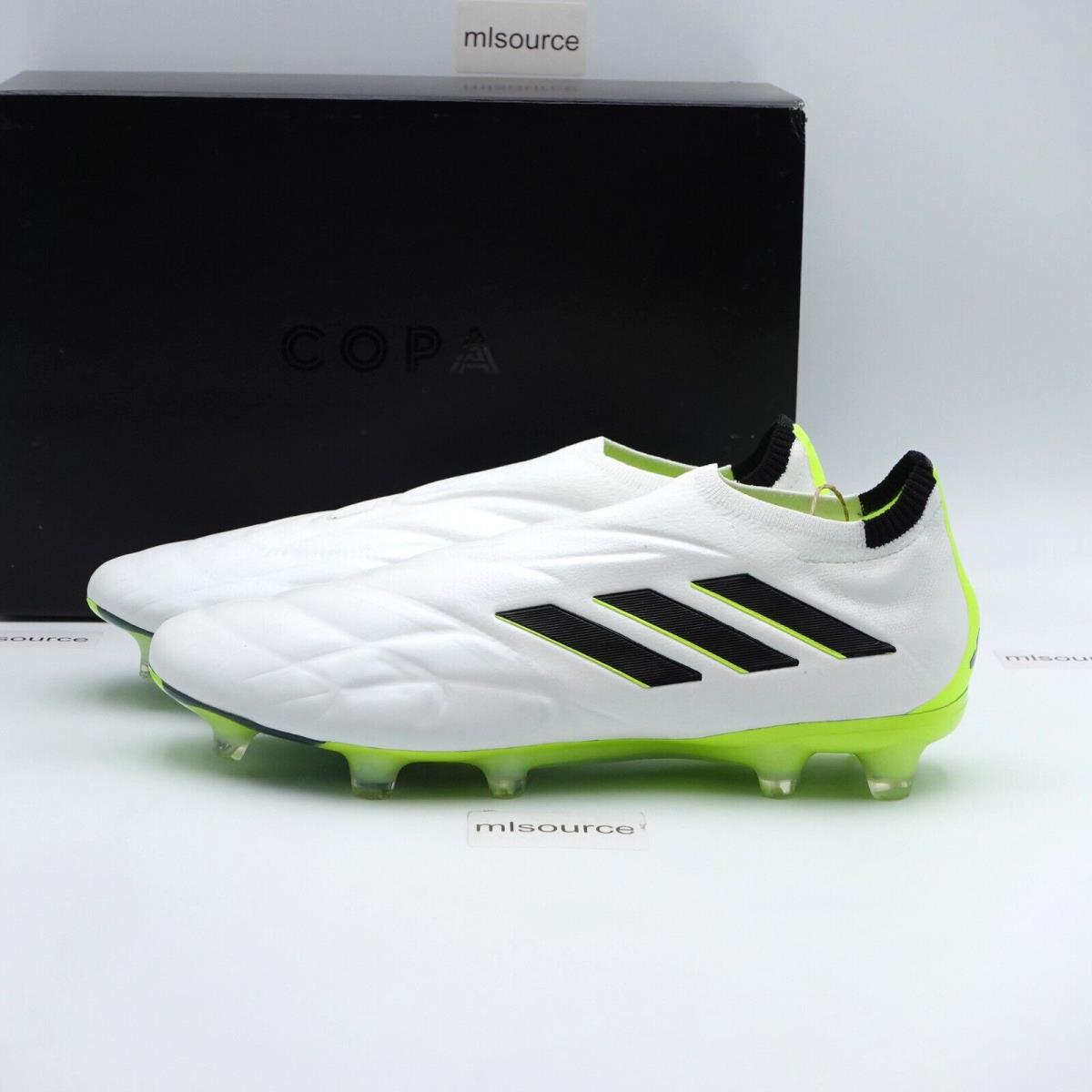Adidas Men`s Copa Pure+ FG Slip-on Leather Soccer Cleats HQ8955 White/black