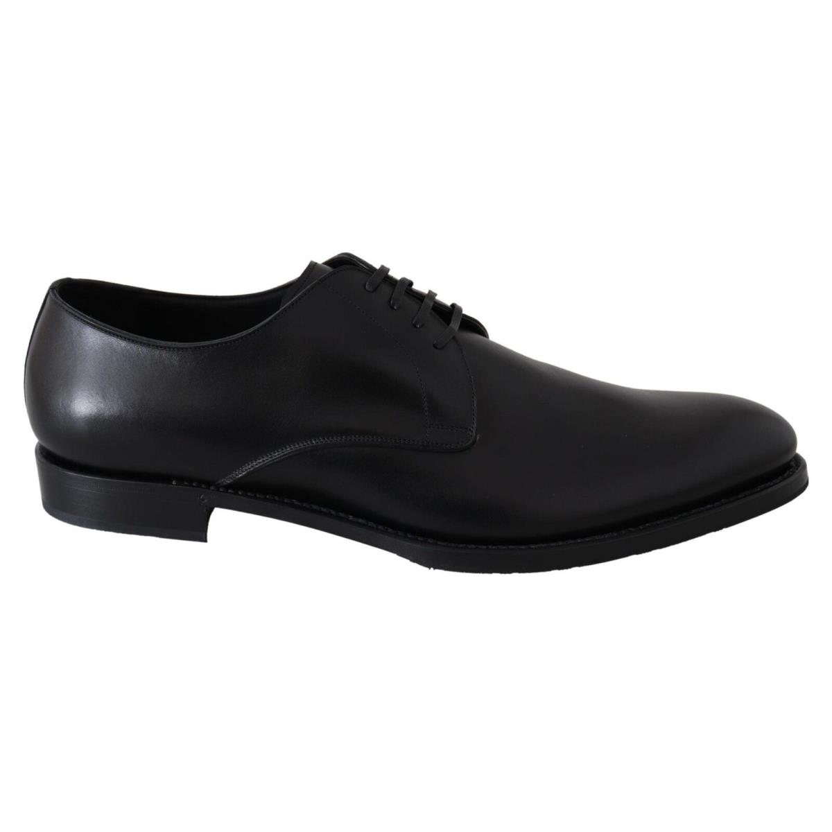 Dolce Gabbana Black Leather Sartoria Hand Made Shoes