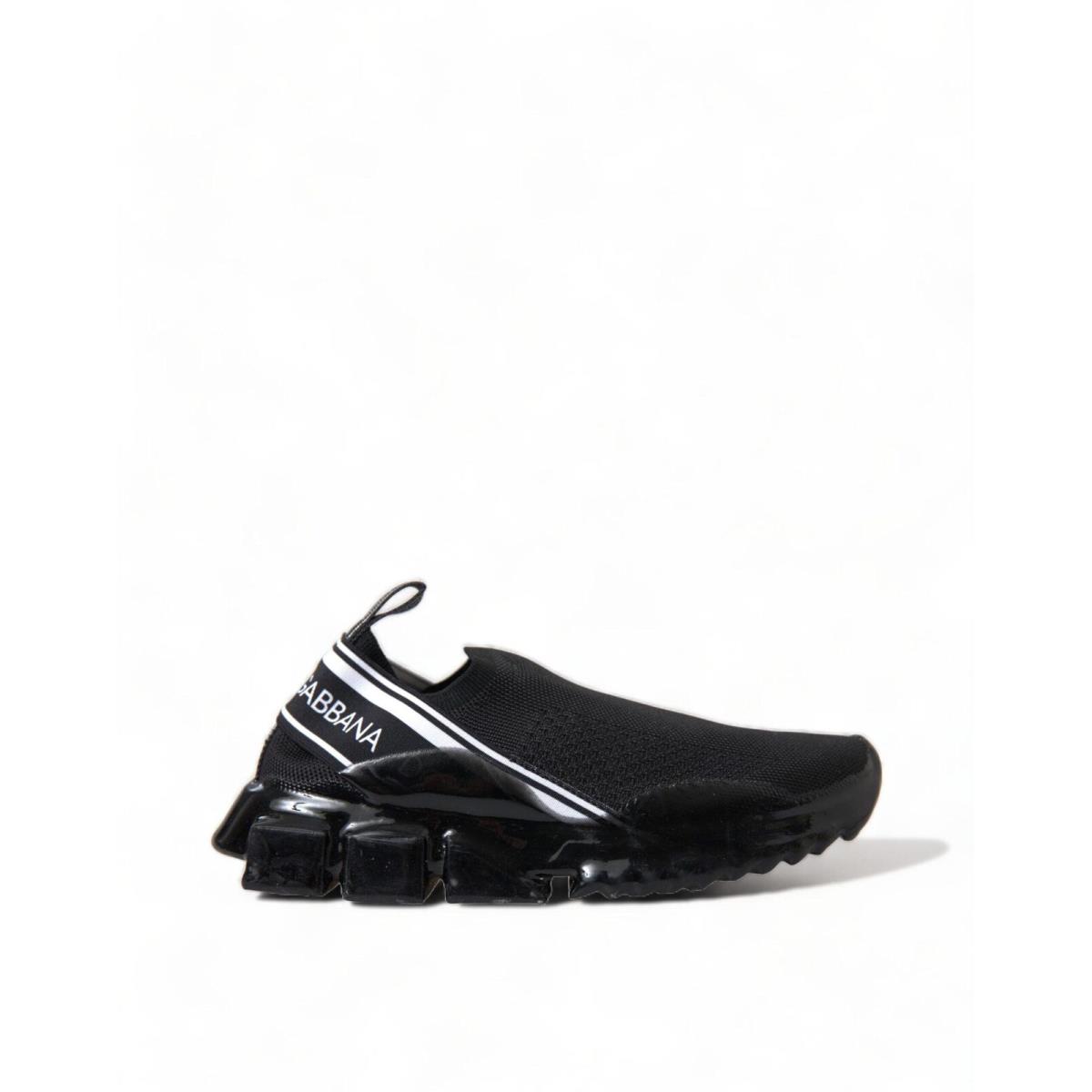 Dolce Gabbana Black Sorrento Slip On Low Top Sneakers Shoes