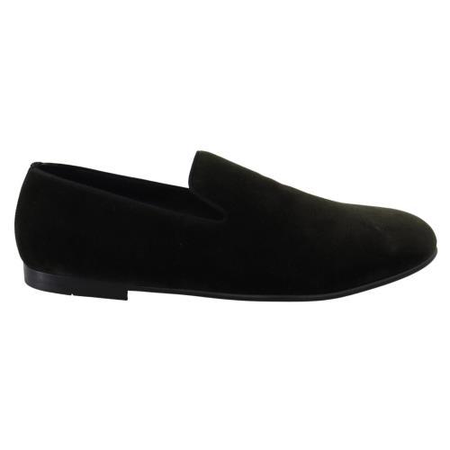 Dolce Gabbana Green Velvet Slip On Mens Loafers Shoes