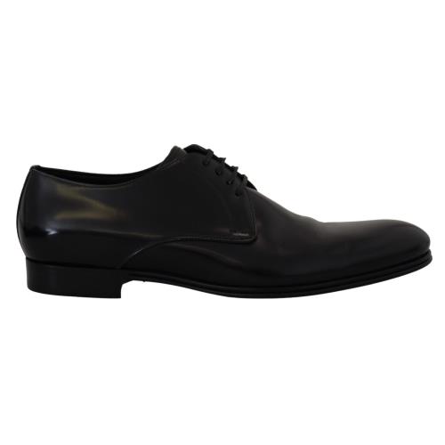 Dolce Gabbana Black Leather Formal Dress Shoes