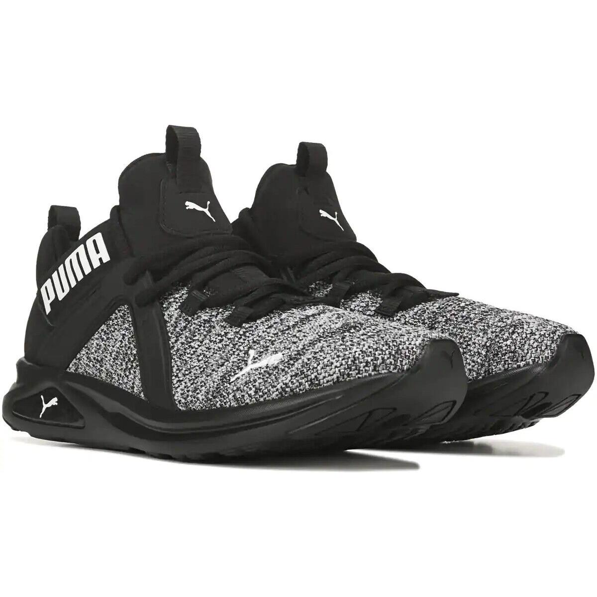Puma Enzo 2 Multi Knit Slip-on Running Sneaker Men Shoes Black/white Size 10
