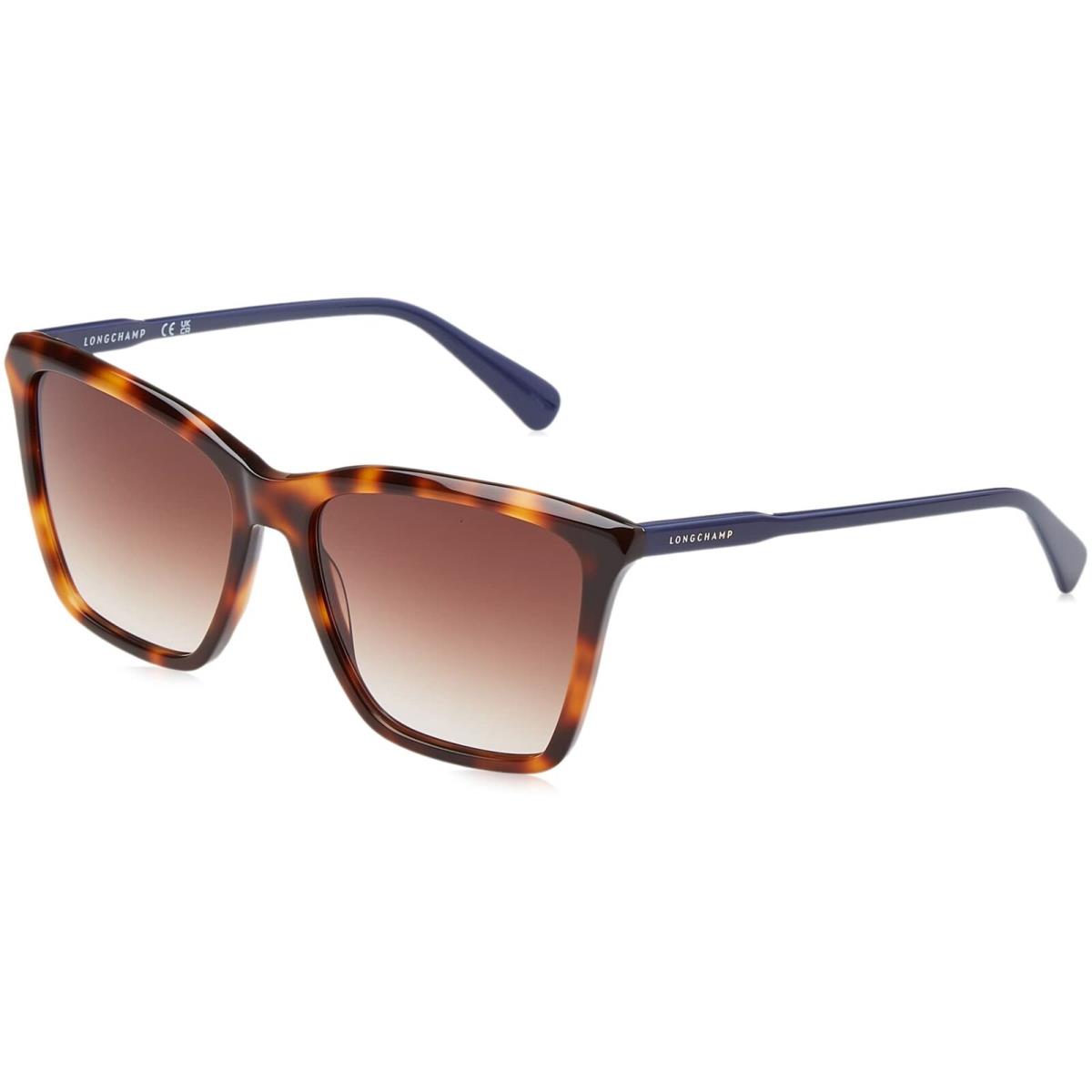 Longchamp LO-719S 230 Havana Sunglasses with Brown Lenses