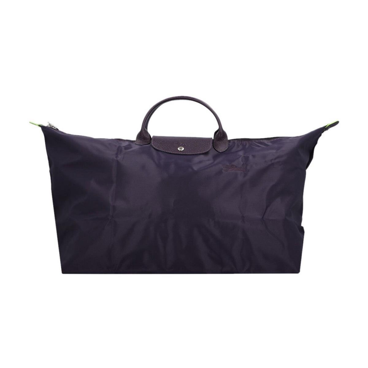 Longchamp Le Pliage Type XL Extra Large Weekender Travel Tote Bilberry Purpl