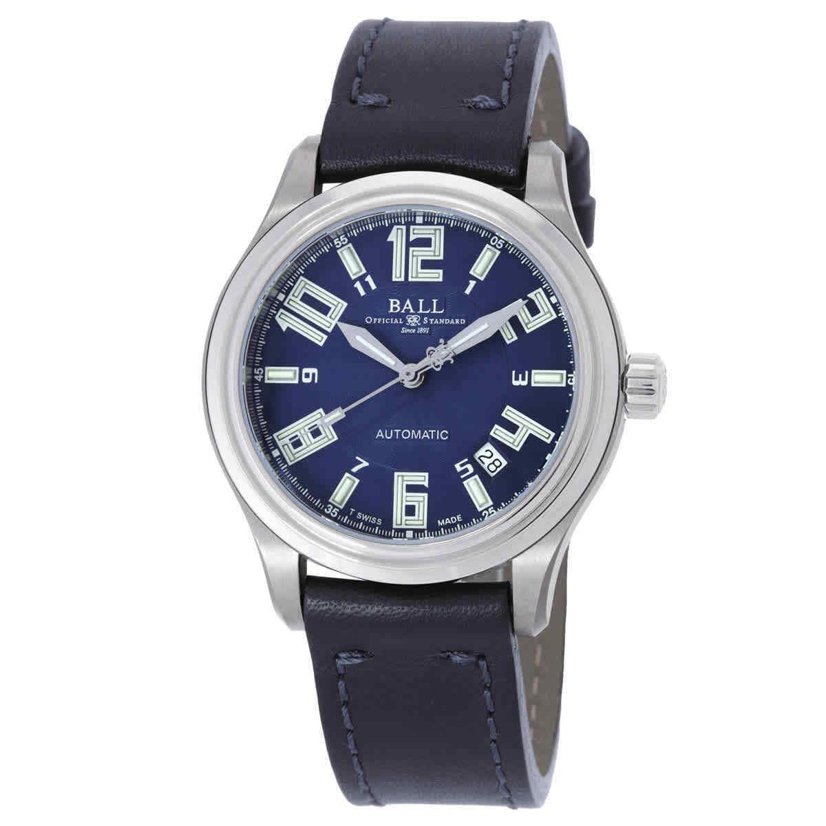 Ball Trainmaster Automatic Blue Dial Men`s Watch NM1038D-LEA-BE