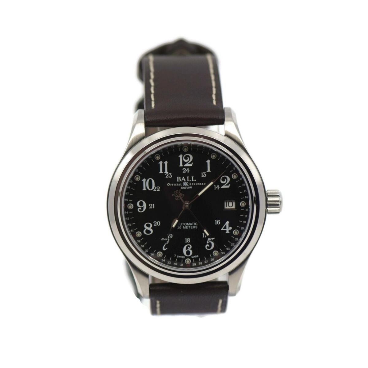 Ball Trainmaster Stainless Steel Watch NM1038D-L1-BK