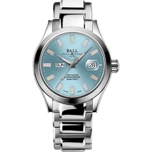 Ball Engineer Iii Marvelight Cosc 40 Day Date Ice Blue Dial NM9036C-S1C-IBER