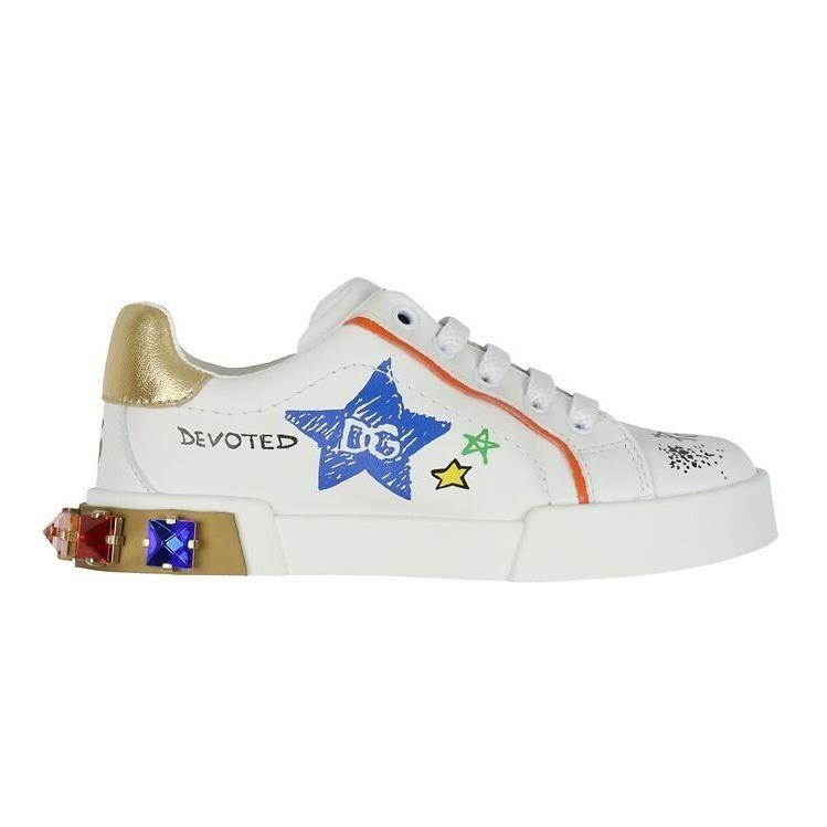 Dolce Gabbana Graffiti Print Portofino Light Children s Size 28 Sneakers